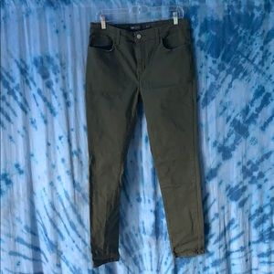 Army Green Levi's skinny jeans